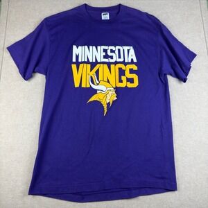 Vintage Minnesota Vikings NFL Single Stitch Tee Mens XL Purple USA Made